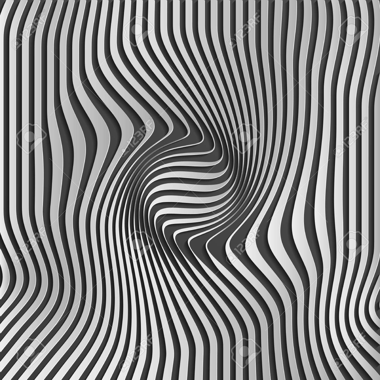 ストライプ模様の抽象画 ストライプ模様の抽象画