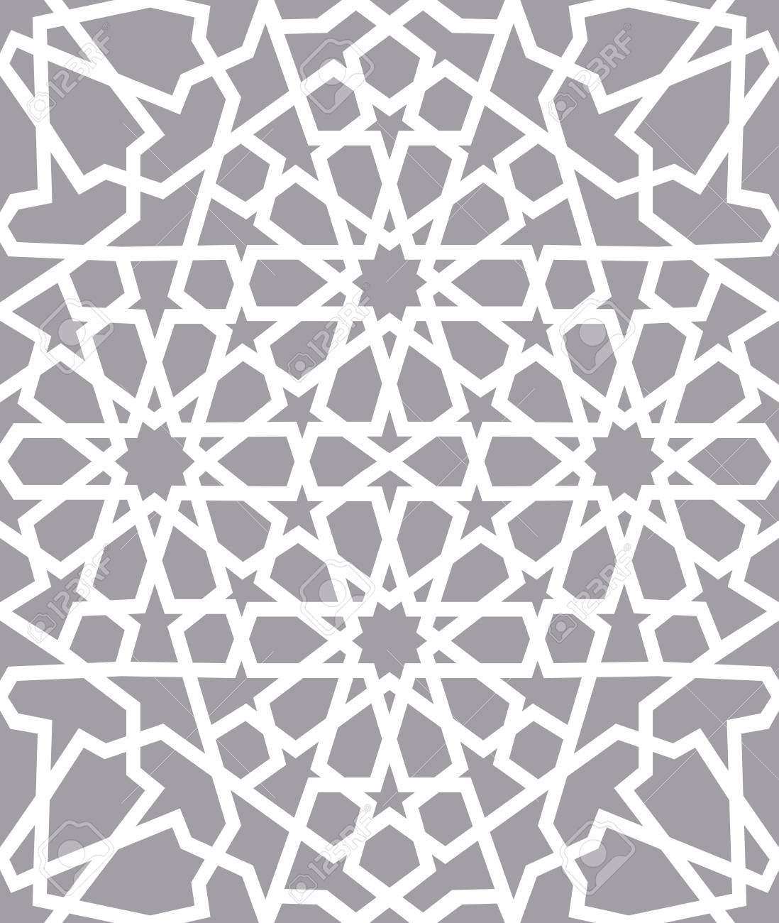 Modelo Islamico Sin Fisuras Patron Geometrico Arabe Ornamento