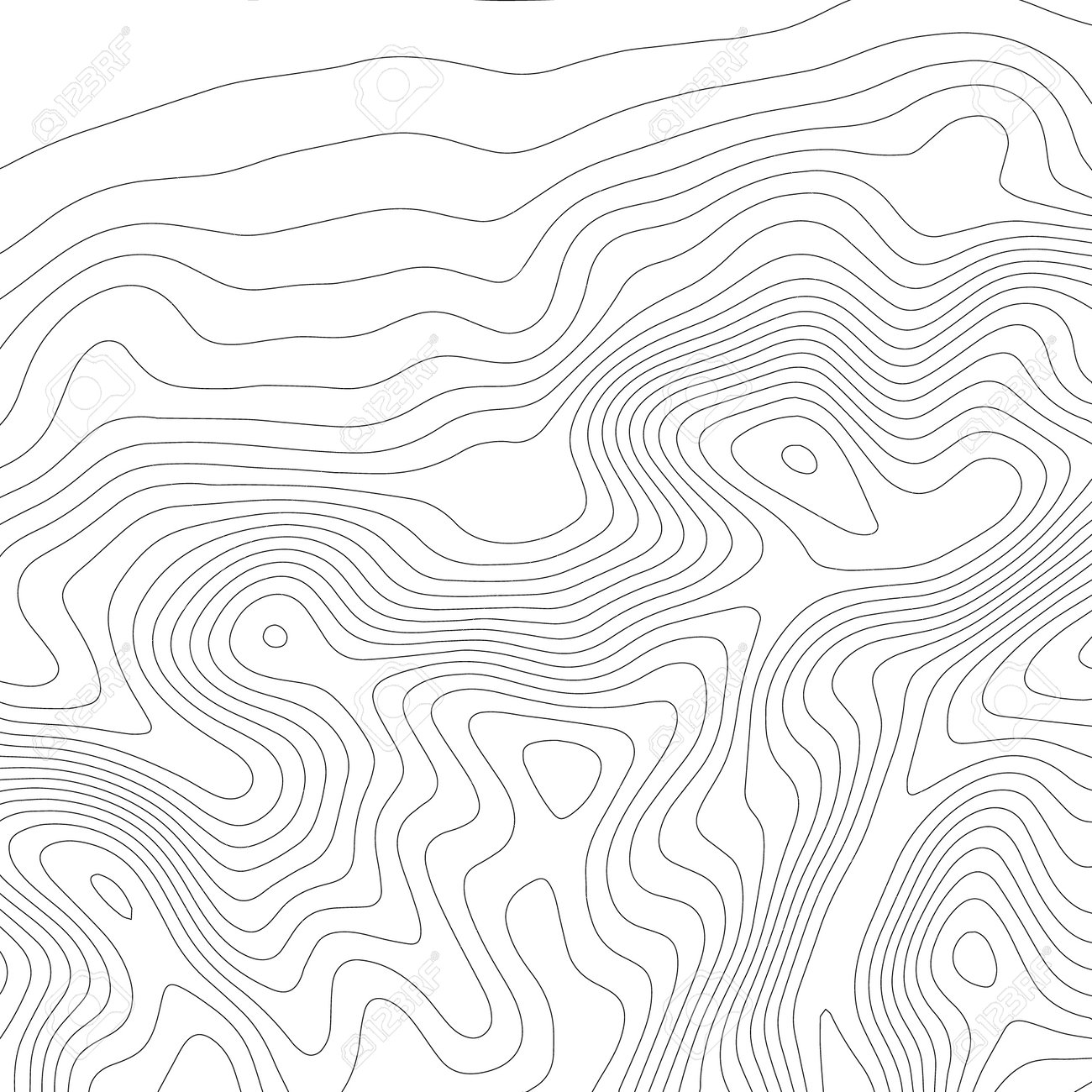 Topographic Map Elevation Lines Abstract Paper Cut Shapes. Topographic Map On White Background. Topo Map  Elevation Lines. Contour Vector Abstract Vector Illustration. Geographic  World Topography. Royalty Free Svg, Cliparts, Vectors, And Stock  Illustration. Image 163429866.