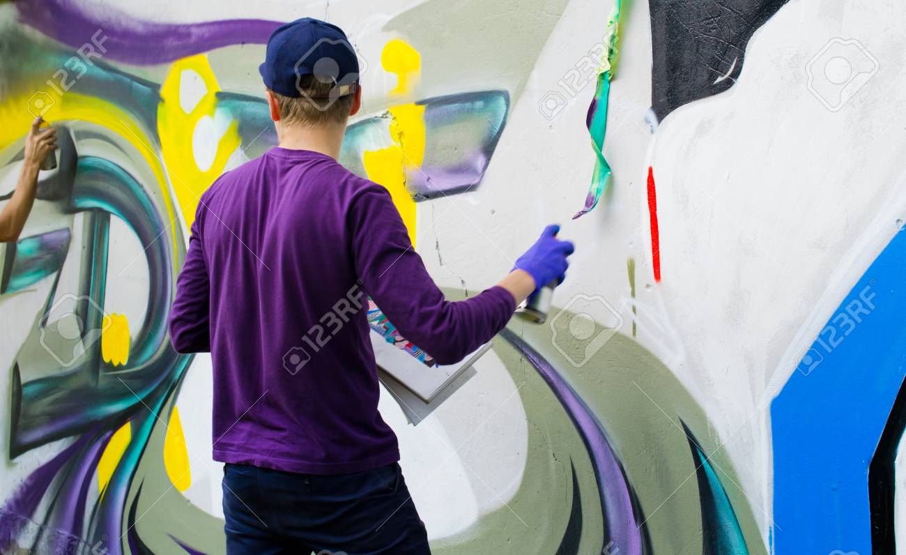 Graffiti on a wall. - 88296249 Graffiti on a wall. - 88296249