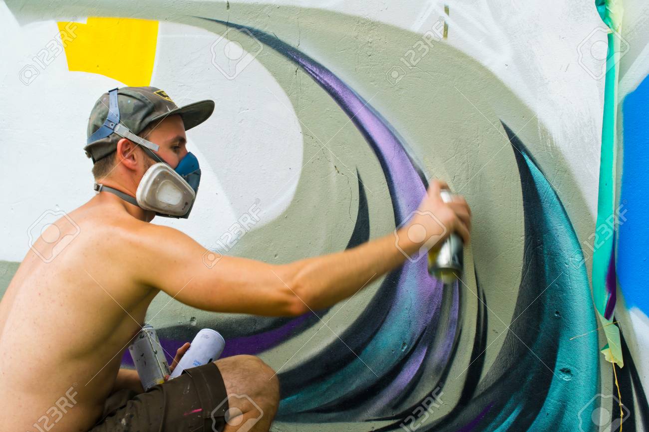 Graffiti on a wall. - 88296665 Graffiti on a wall. - 88296665