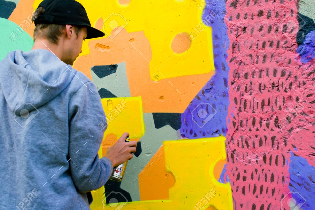 Graffiti on a wall. - 88297034 Graffiti on a wall. - 88297034