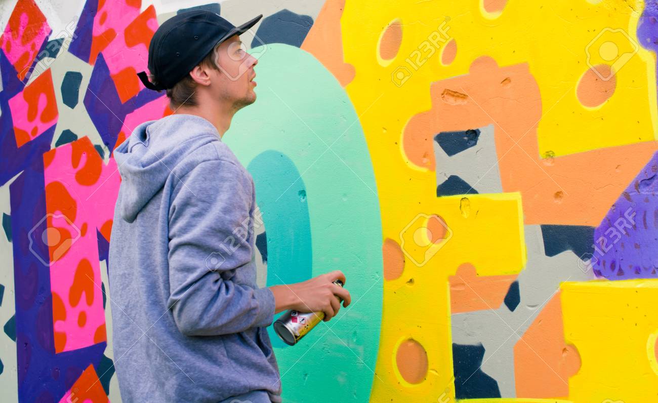 Graffiti on a wall. - 88297057 Graffiti on a wall. - 88297057
