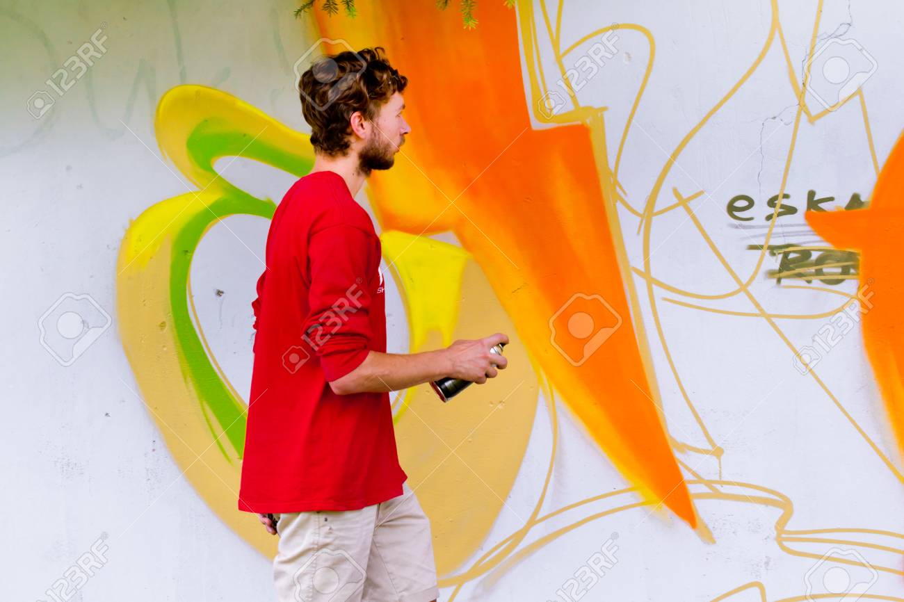 Graffiti on a wall. - 88297063 Graffiti on a wall. - 88297063