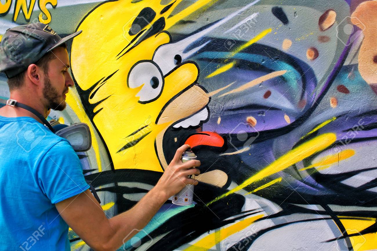 Graffiti on a wall. - 88297151 Graffiti on a wall. - 88297151