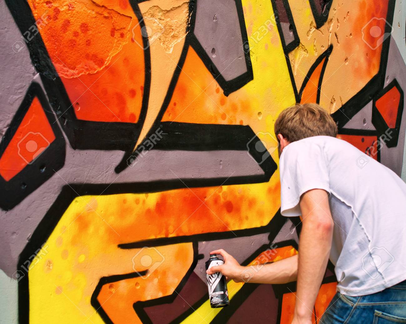Graffiti on a wall. - 88297757 Graffiti on a wall. - 88297757