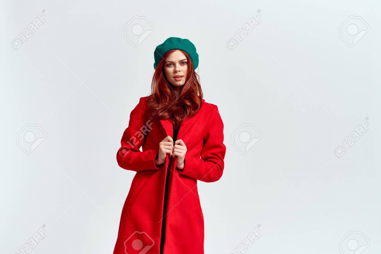 light red coat