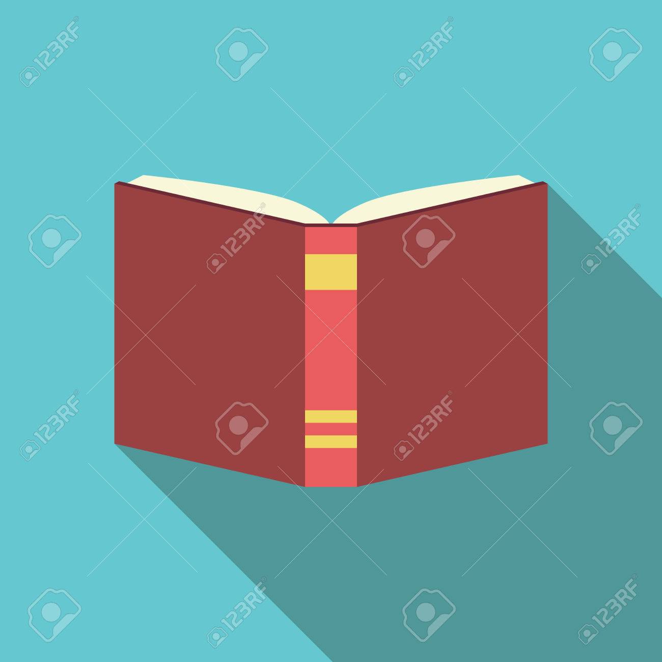 Red Open Book On Blue Background, Back View. Royalty Free SVG, Cliparts,  Vectors, and Stock Illustration. Image 51637033.