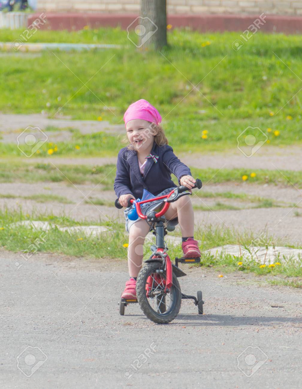 baby on bicycle