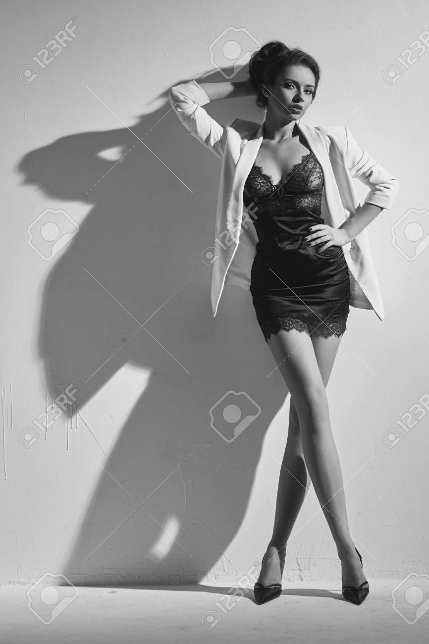 long black silk nightdress