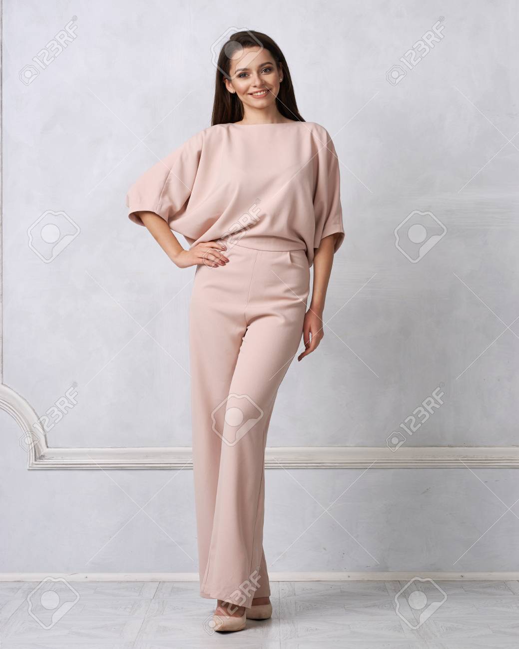 beige jumpsuit outfit