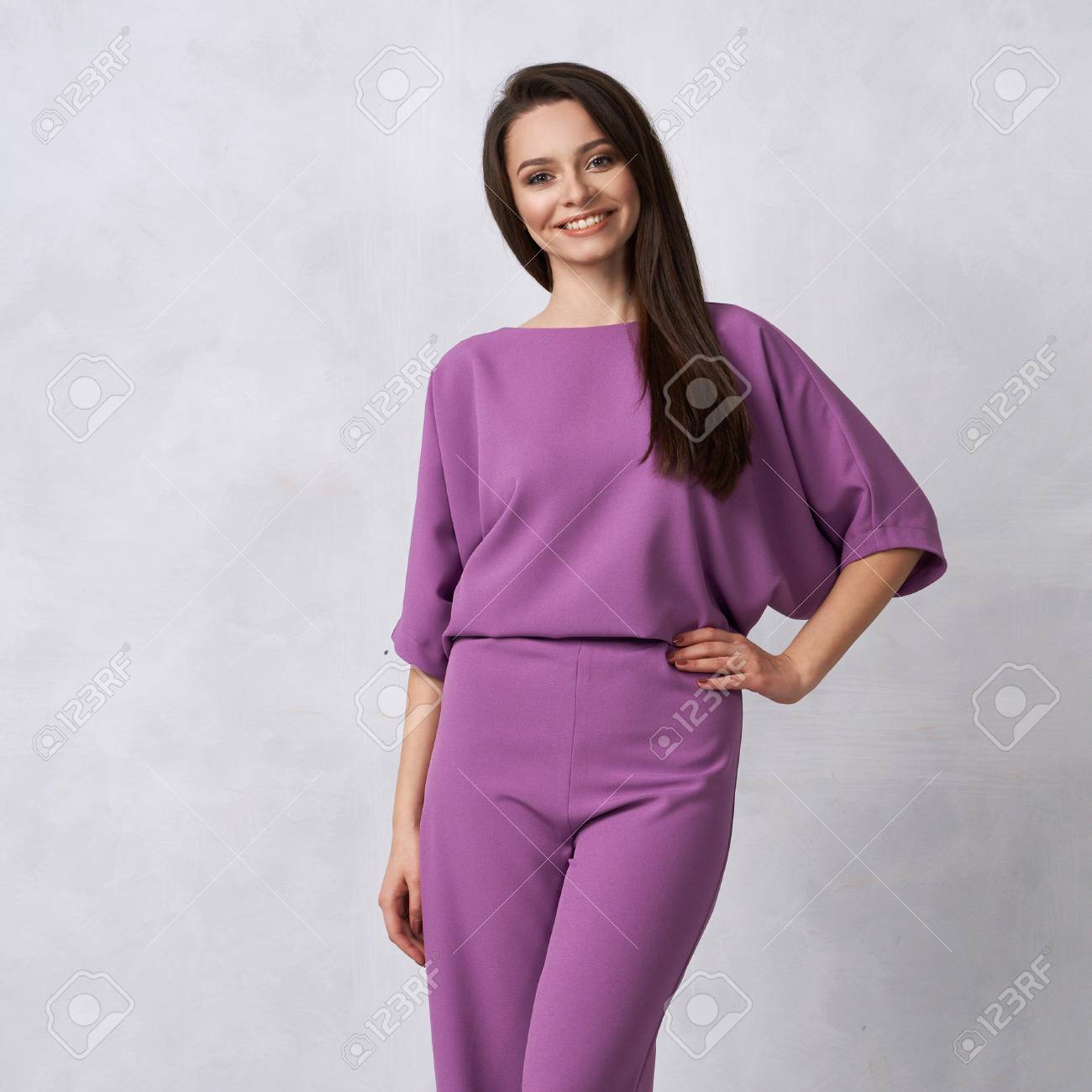 purple jumpsuit outfit