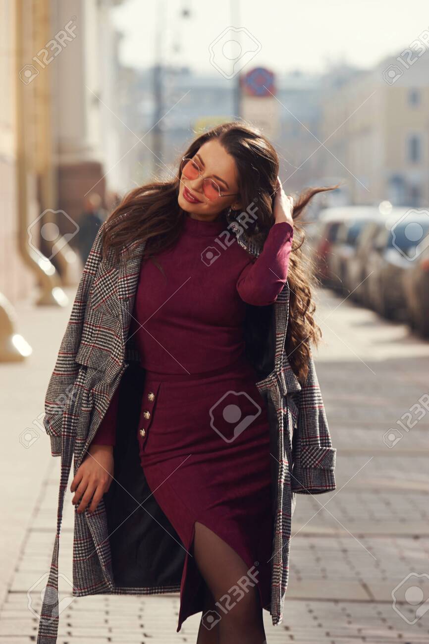 burgundy dress with jacket