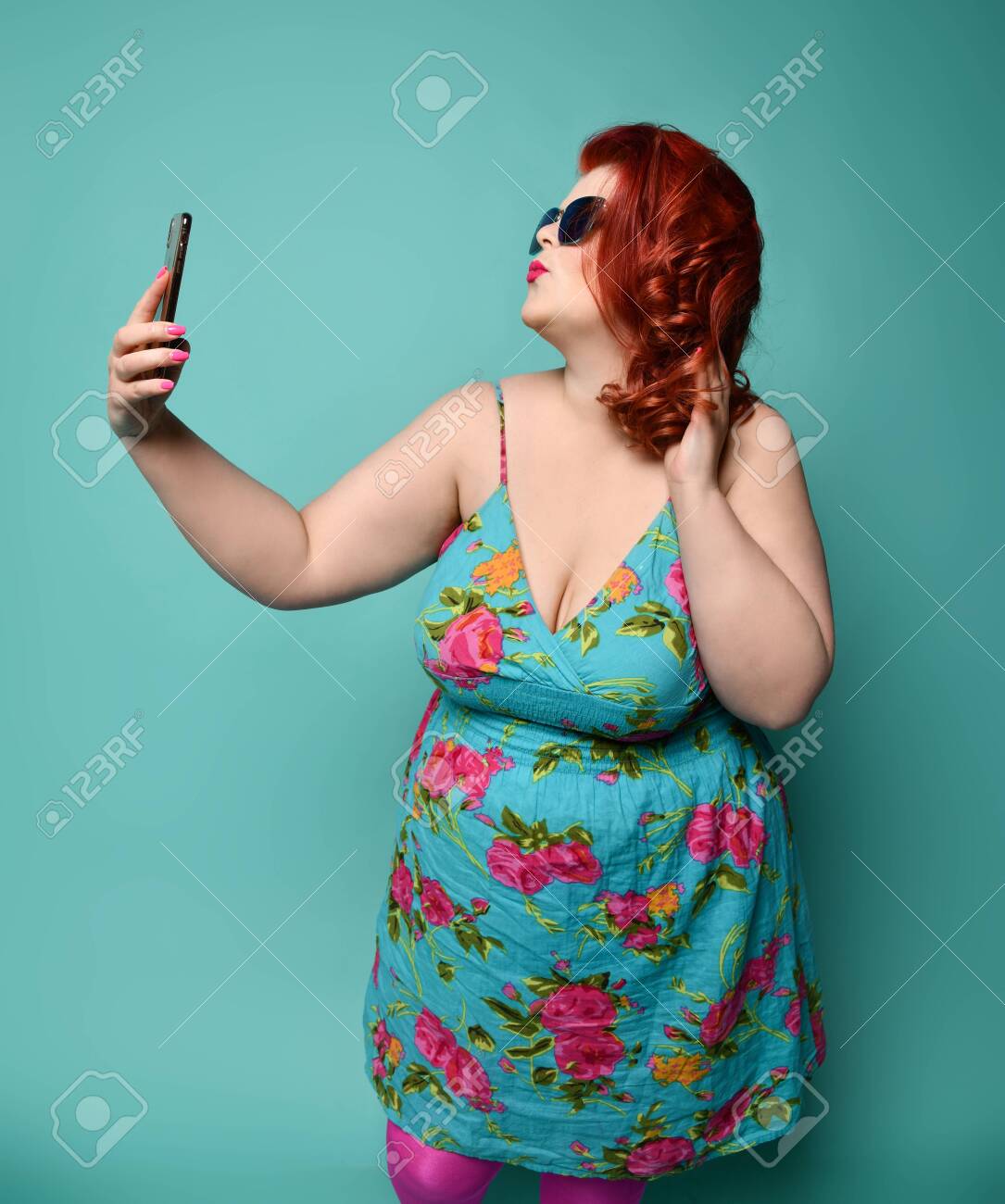 fat girl in sundress