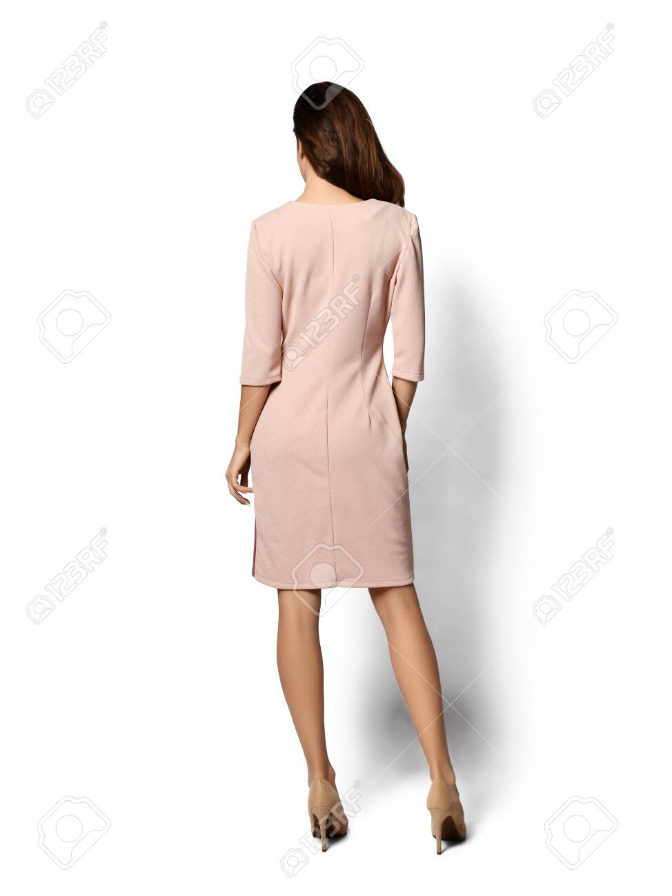 pastel color casual dress