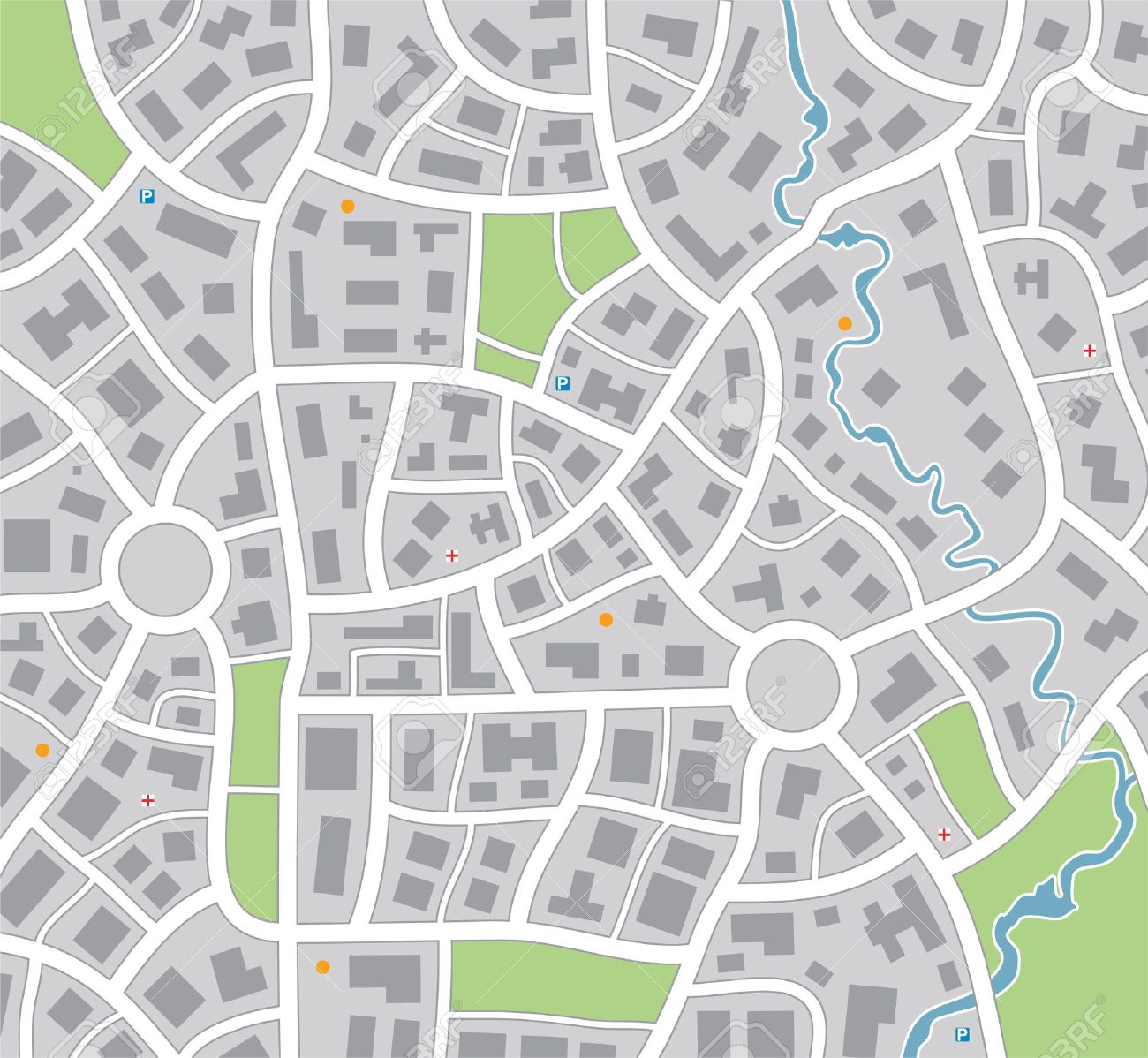 vector city map royalty free cliparts vectors and stock