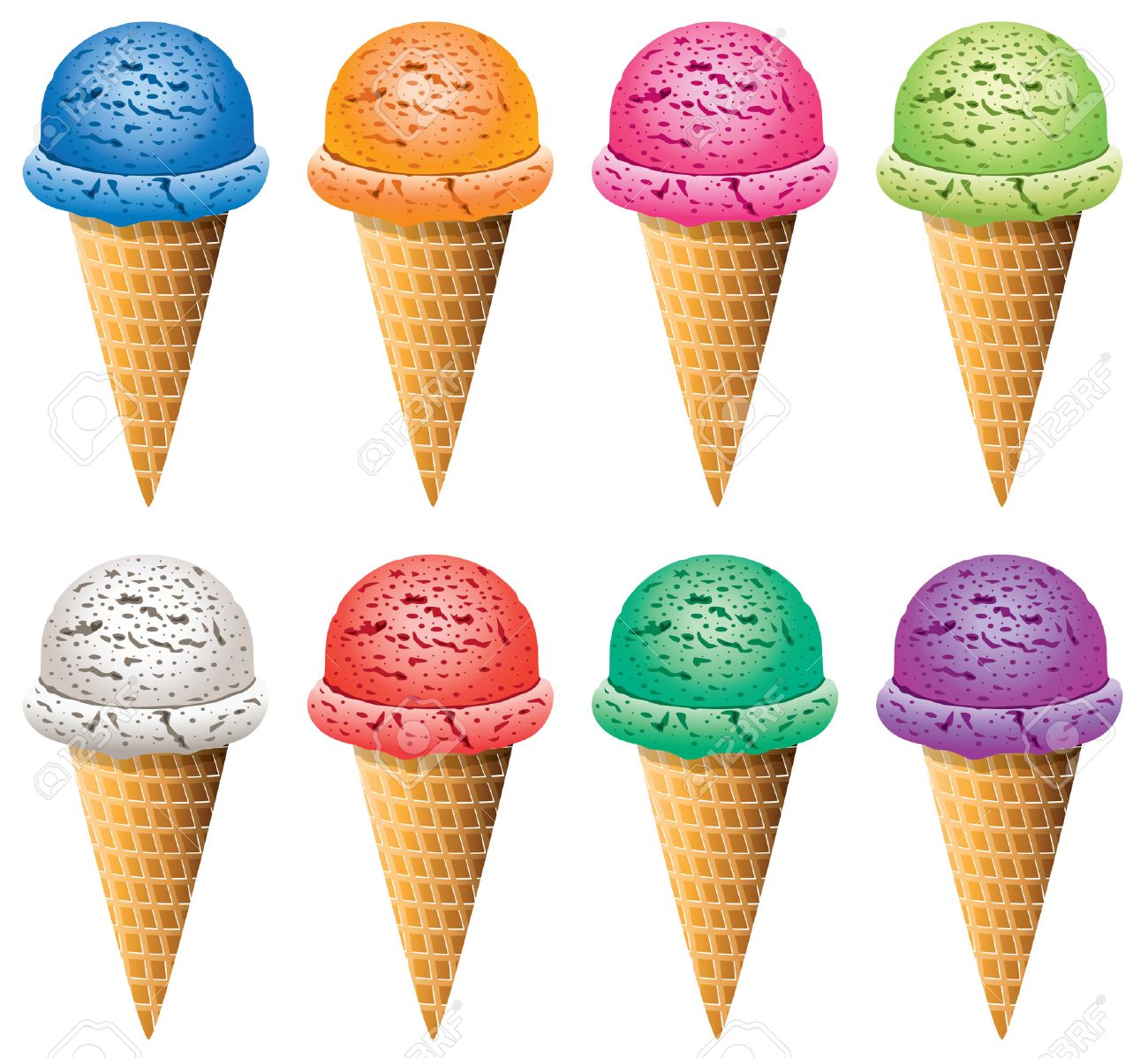 vector set of colorful