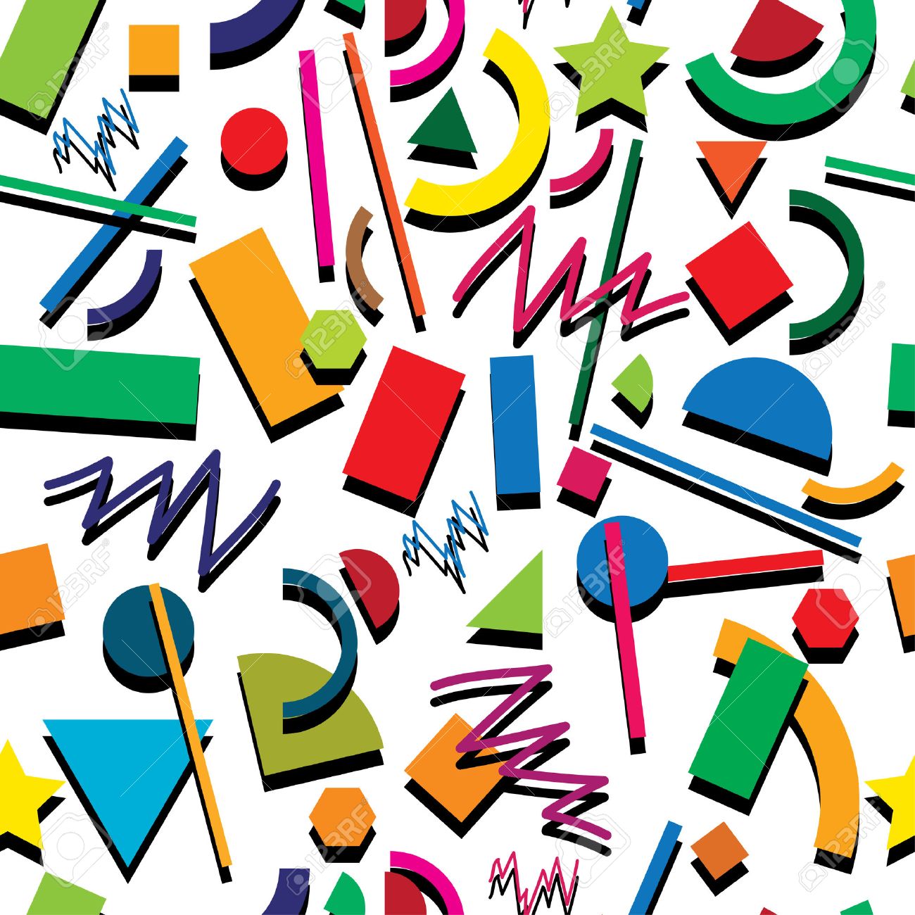 ベクターのシームレスな 80 年代や 90 年代の背景パターン のイラスト素材 ベクタ Image