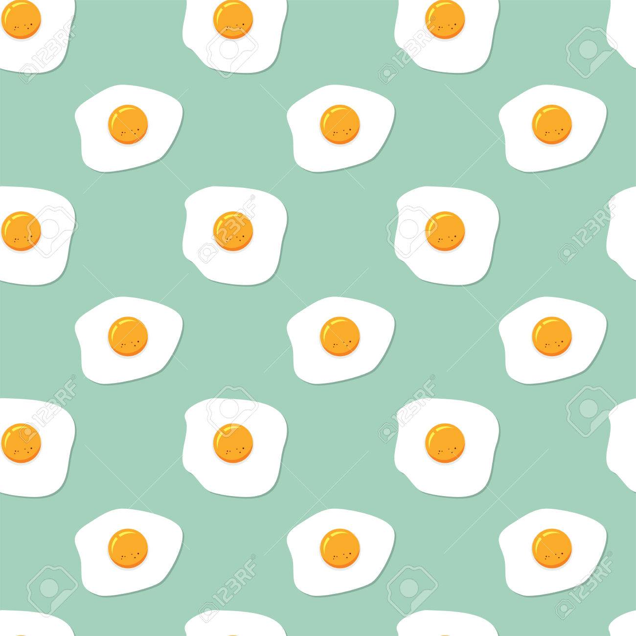 目玉焼きとシームレスな朝食パターン のイラスト素材 ベクタ Image 目玉焼きとシームレスな朝食パターン のイラスト素材 ベクタ Image