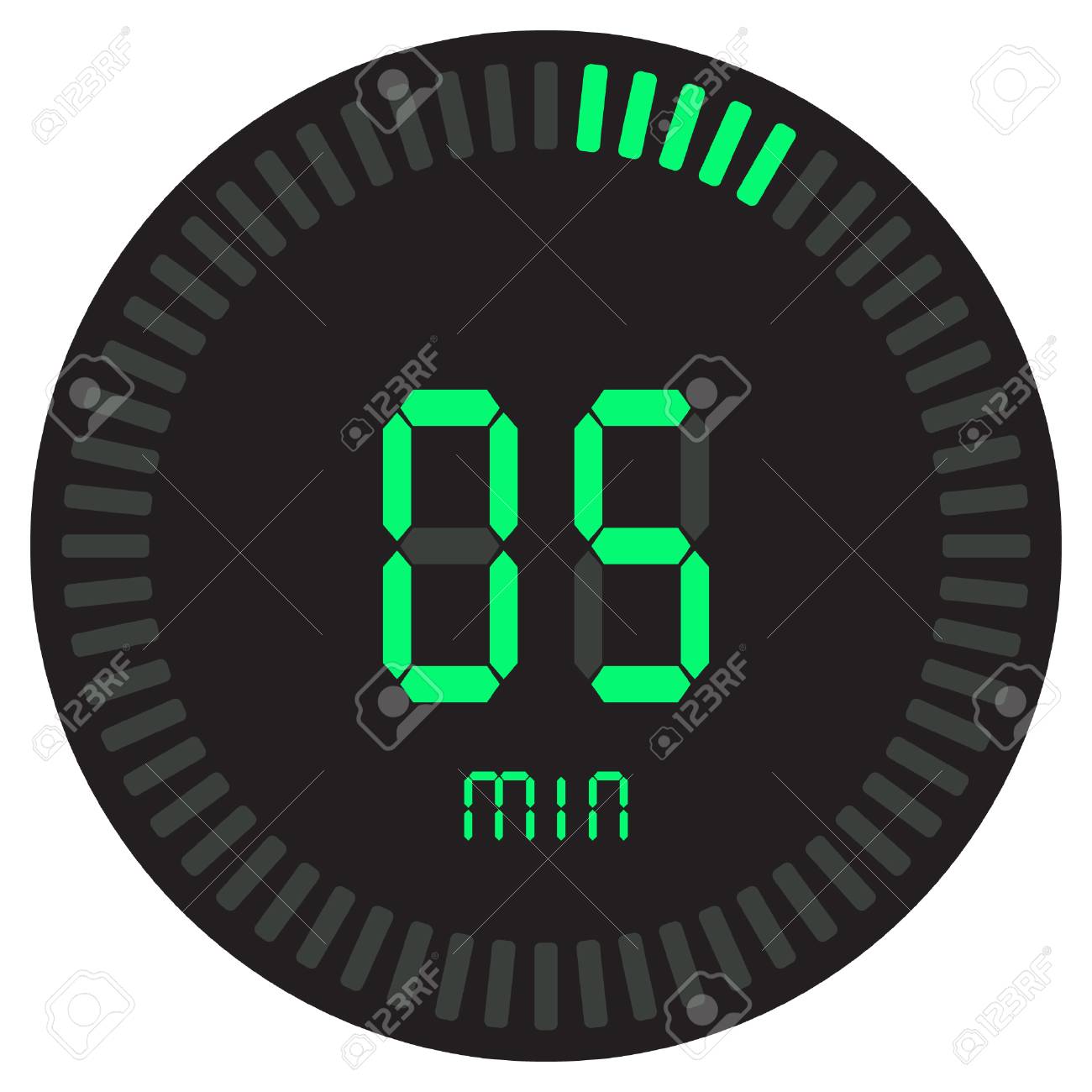 the green digital timer 5 minutes electronic stopwatch with timer 5 mintues