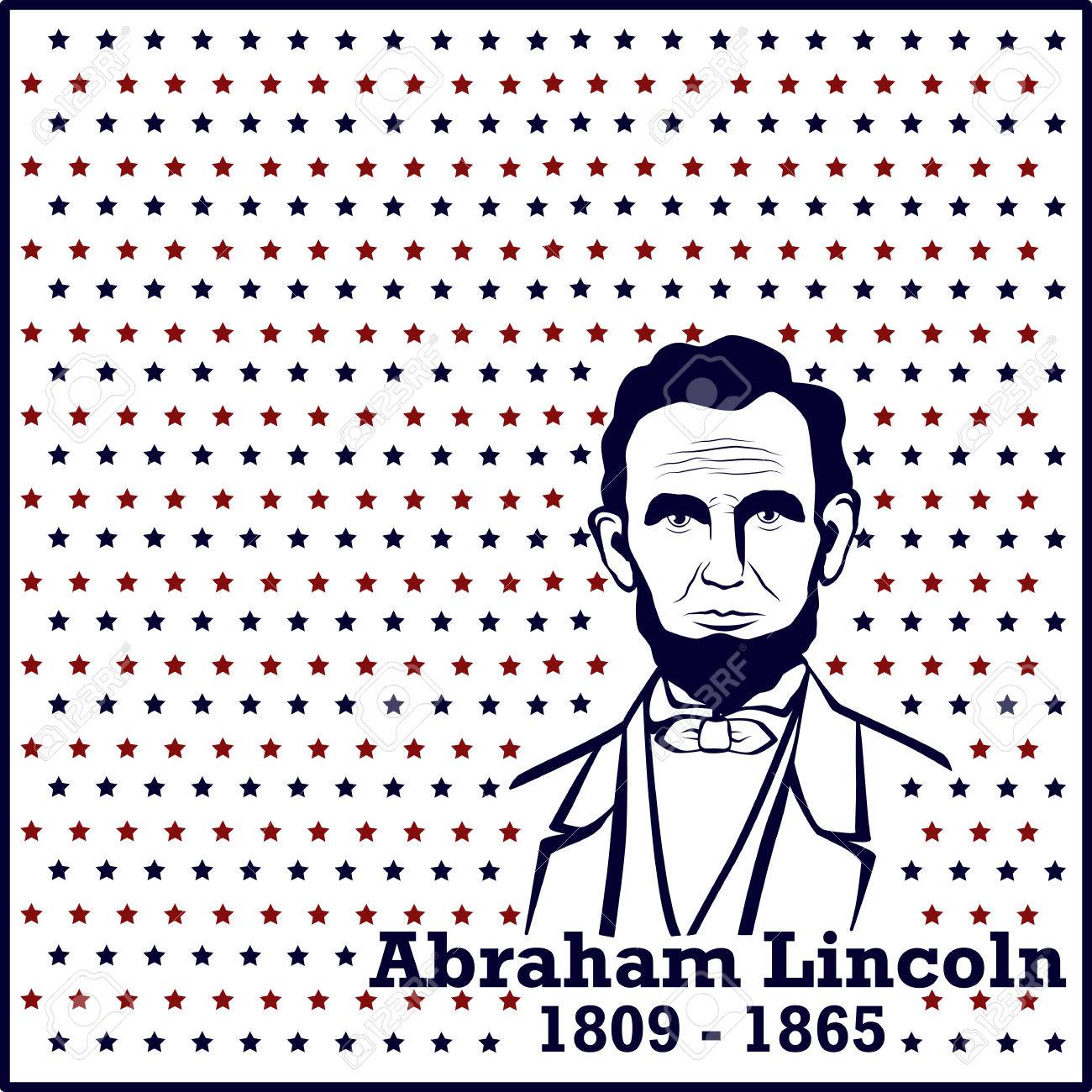 エイブラハム リンカーンをシルエットします アメリカの大統領 ベクトル イラスト のイラスト素材 ベクタ Image