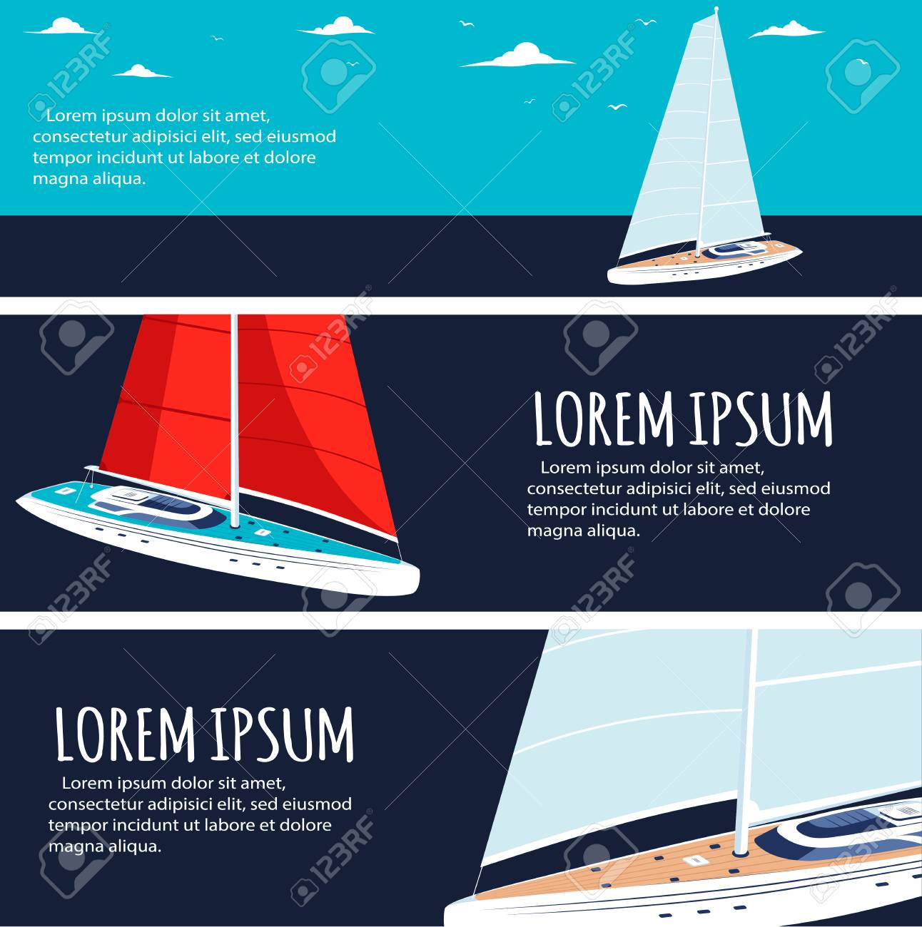 yacht club flyers design with sail boat royalty free cliparts model yacht club flyer