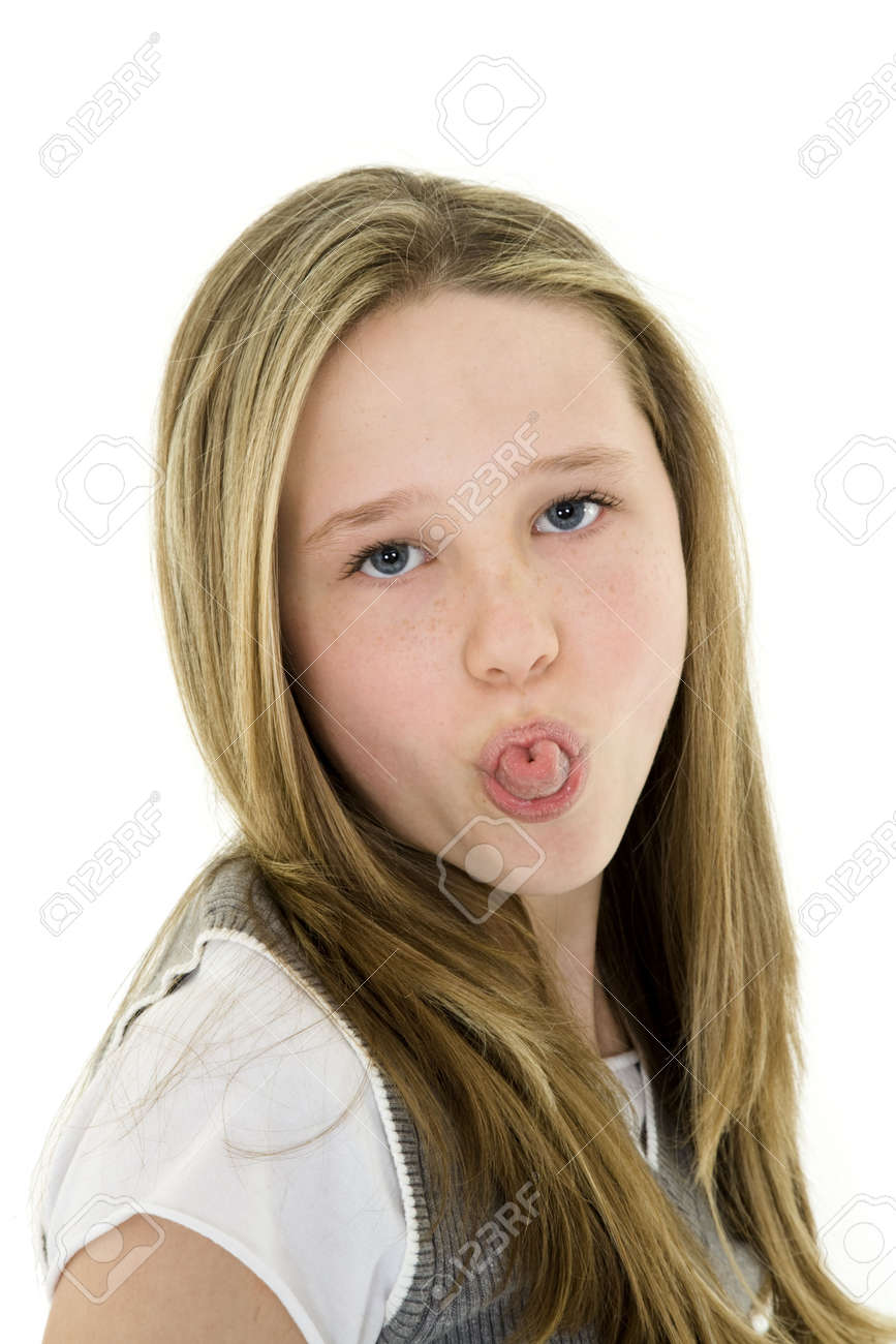 tween tongue out Tween girls tongue Stock Photos - Page 1 : Masterfile