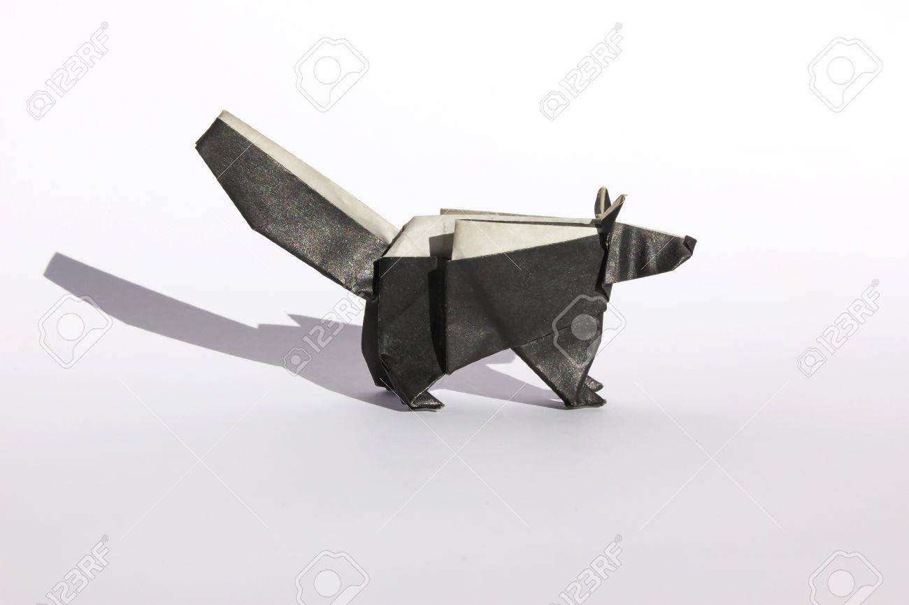 折り紙スカンクは 白で隔離 スカンクは黒と白の色で 立っているように表示されます の写真素材 画像素材 Image 折り紙スカンクは 白で隔離 スカンクは黒と白の色で 立っているように表示されます の写真素材 画像素材 Image