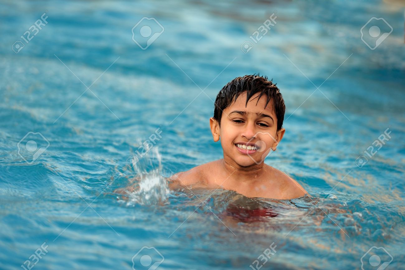 An Handsome Young Indian Boy Having Fun