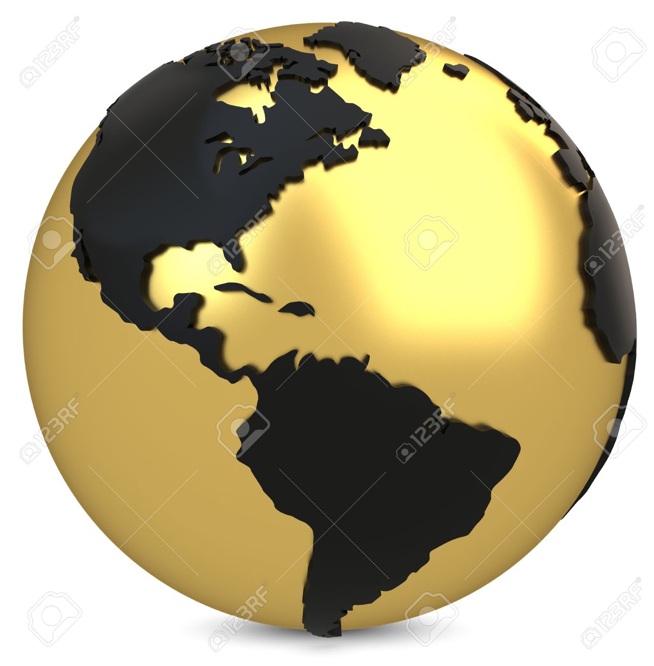 3d globo terráqueo de oro sobre fondo blanco fotos retratos
