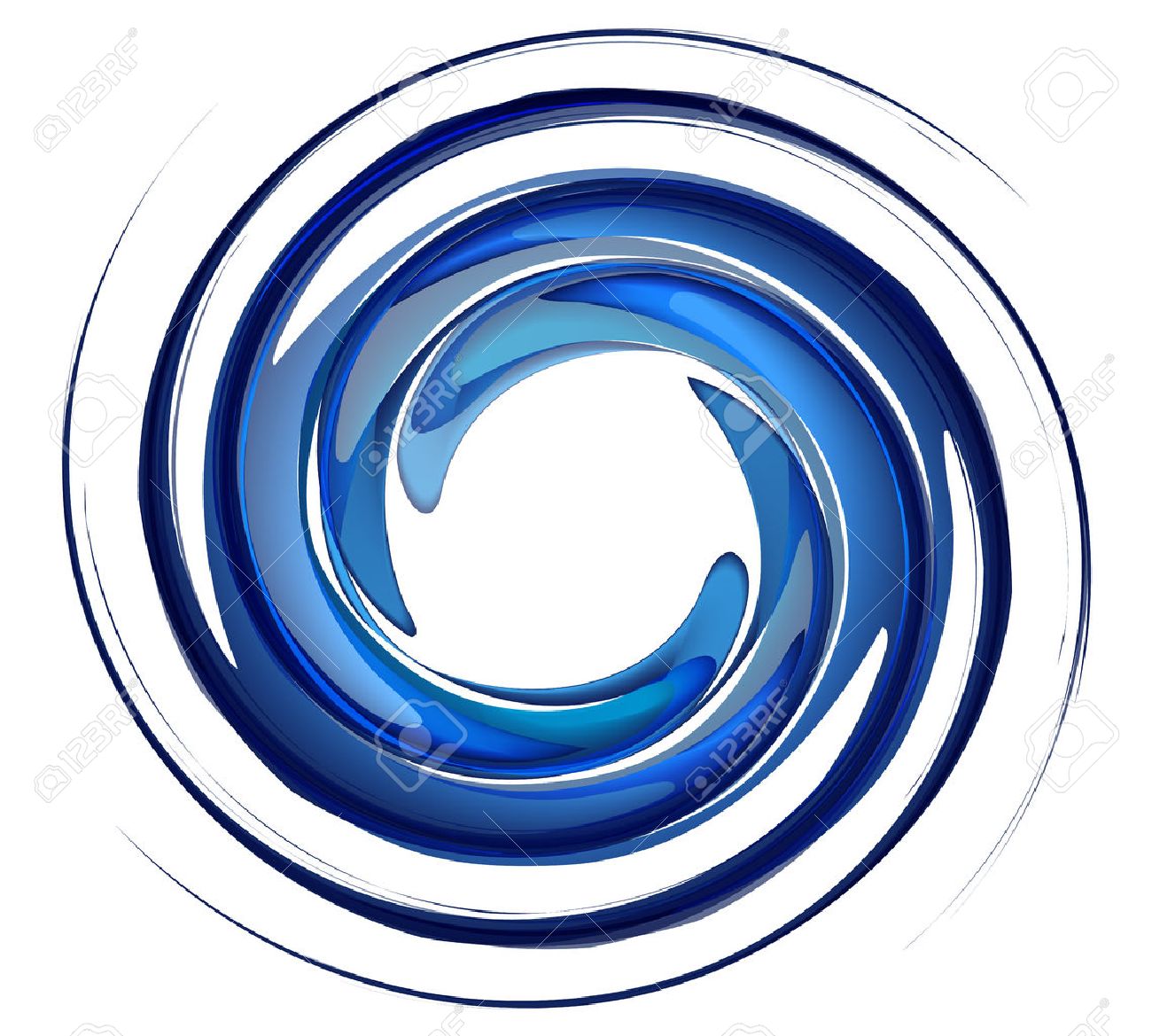 Isolated water vortex on white background, blue rotation water, whirlpool vector,water splash in round shape. - 25432876 Isolated water vortex on white background, blue rotation water, whirlpool vector,water splash in round shape. - 25432876