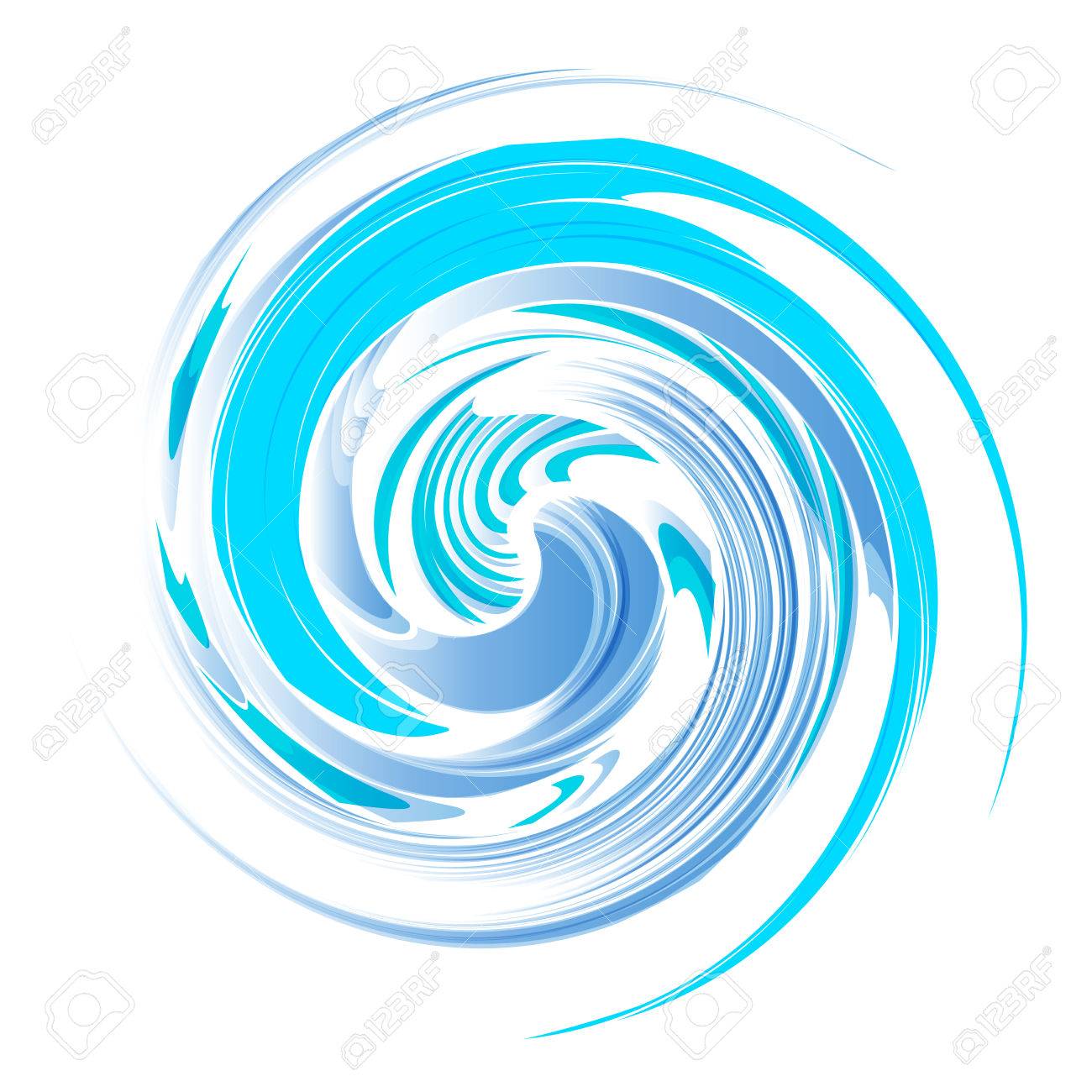 渦背景ベクトル 抽象的な分離イラストを旋回します の写真素材 画像素材 Image