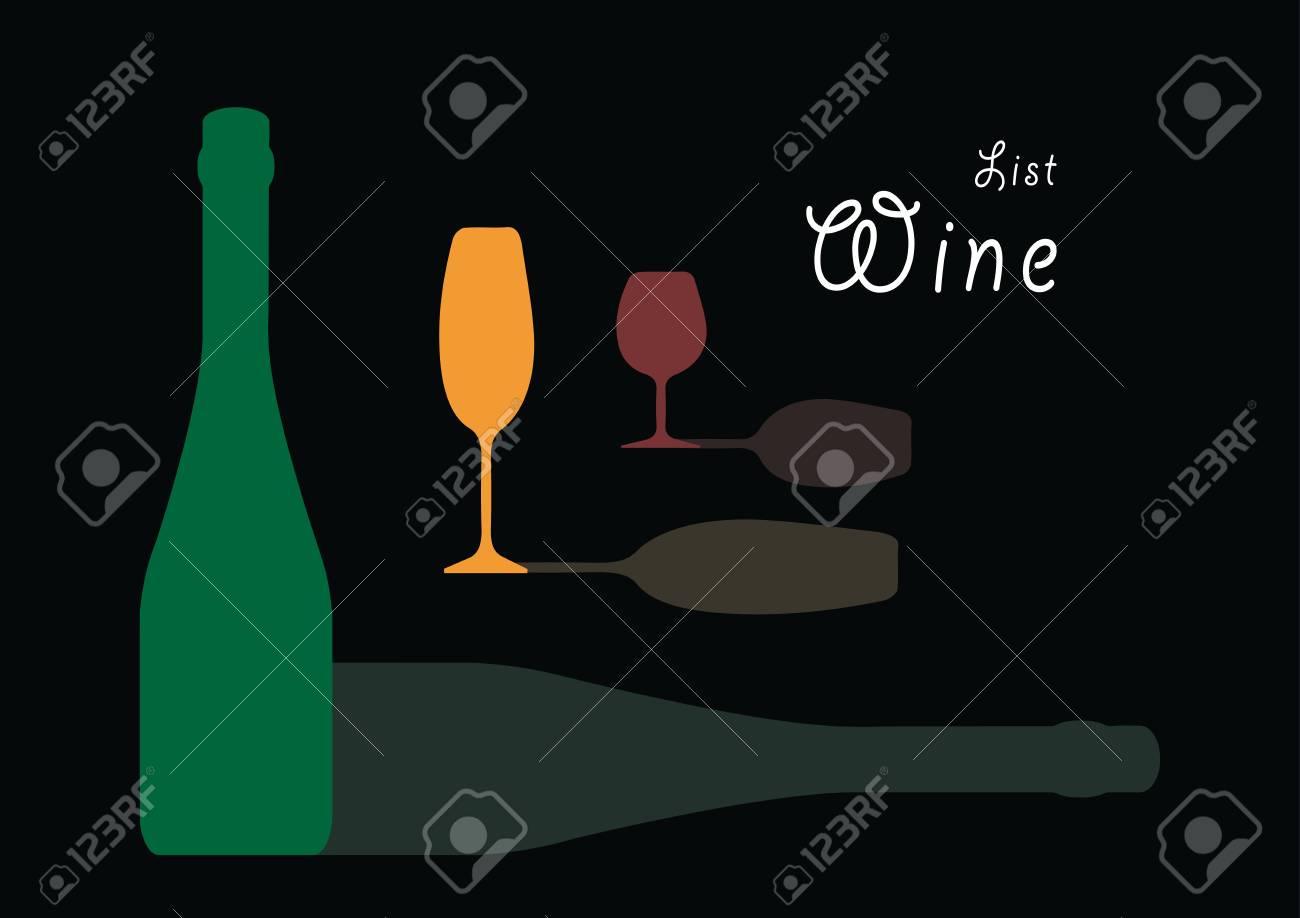 Garrafa De Alcool Fundo De Alcool De Alcool Projeto Para Festa Vetor De Garrafas Alcoolicas Fundo De Vinho Festa De Coquetel Projeto De Lista De Vinhos Modelo Para Menu Card Apropriado Para
