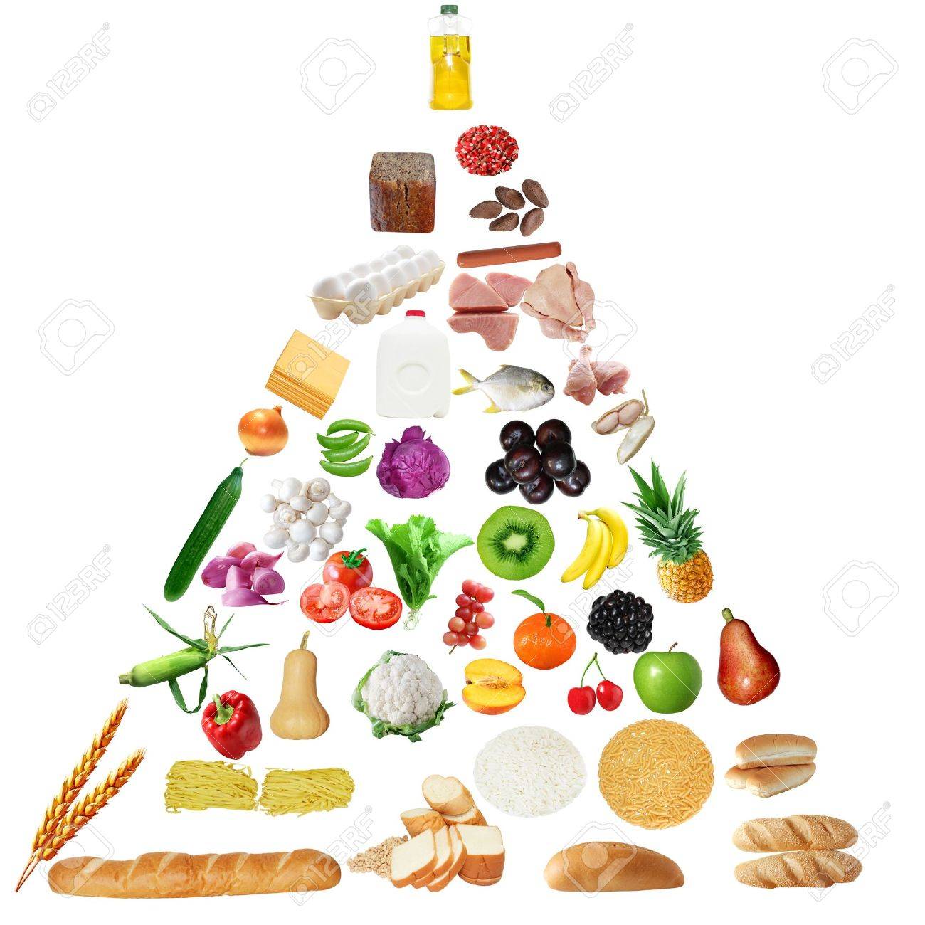 Food Pyramid For Seniors Isolated On White Background Stock Photo, Picture  and Royalty Free Image. Image 4244230., image size:1300x1300