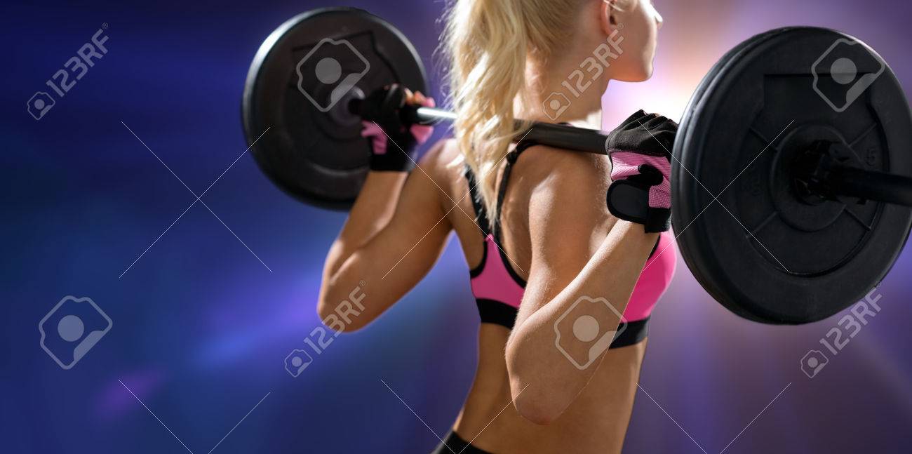 Frau Fitness-Training und Diät