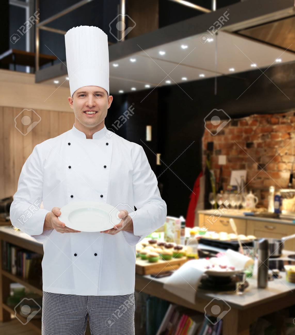 cooking profession advertisement and people concept happy