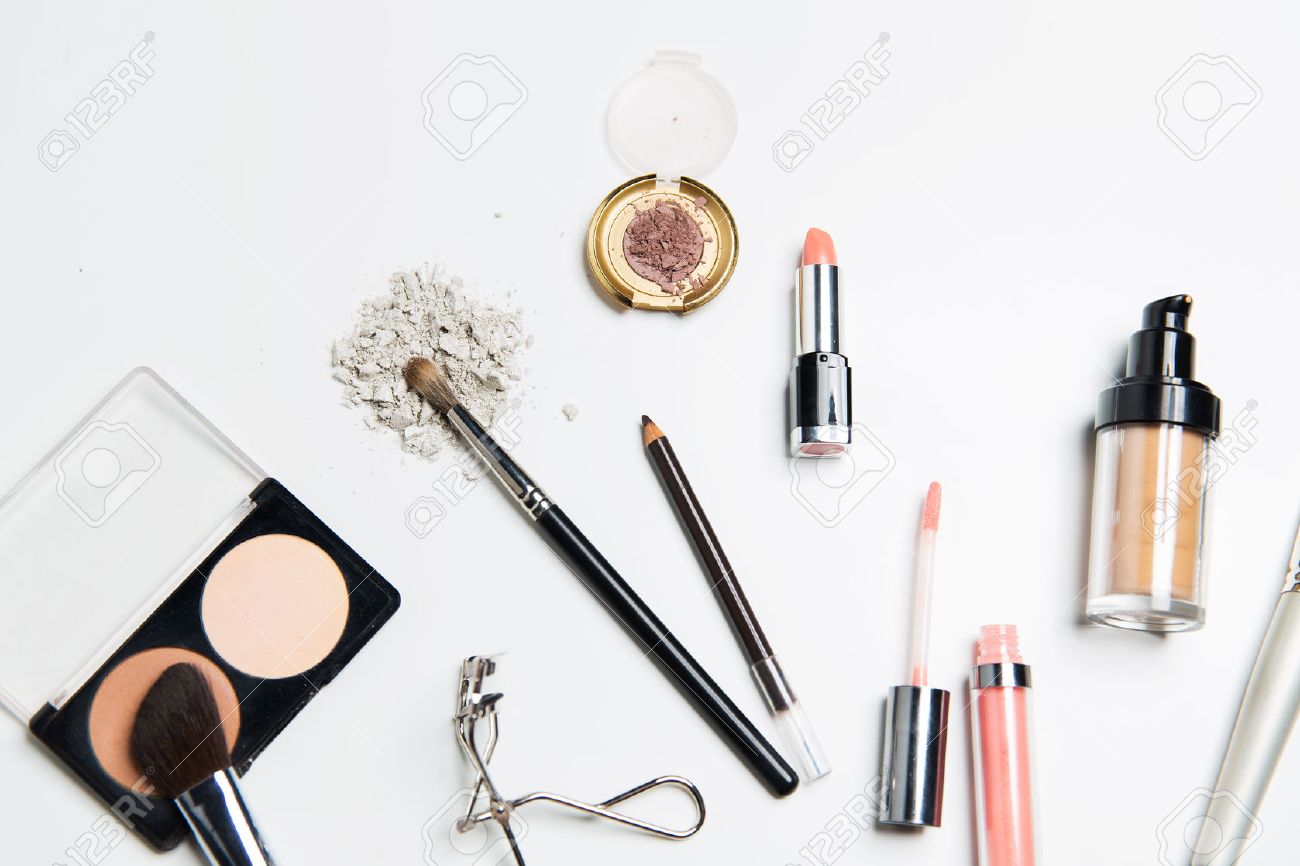 cosmetics, makeup and beauty concept - close up of makeup stuff - 52115493 cosmetics, makeup and beauty concept - close up of makeup stuff - 52115493
