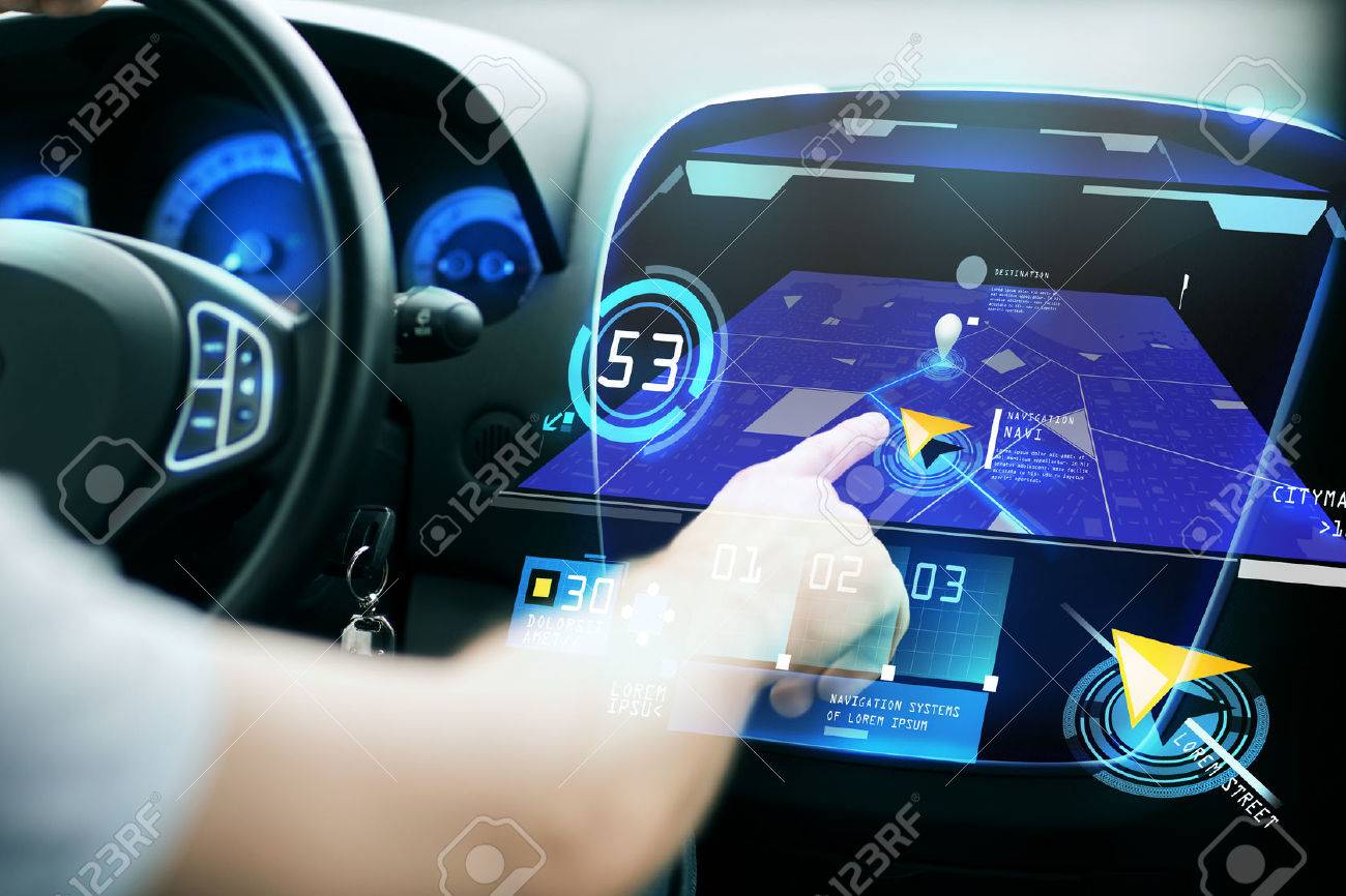 transport, destination, modern technology and people concept - male hand searching for route using navigation system on car dashboard screen - 57559643 transport, destination, modern technology and people concept - male hand searching for route using navigation system on car dashboard screen - 57559643
