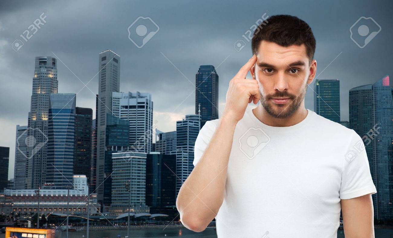 advertisement idea business mind and people concept man stock advertisement idea