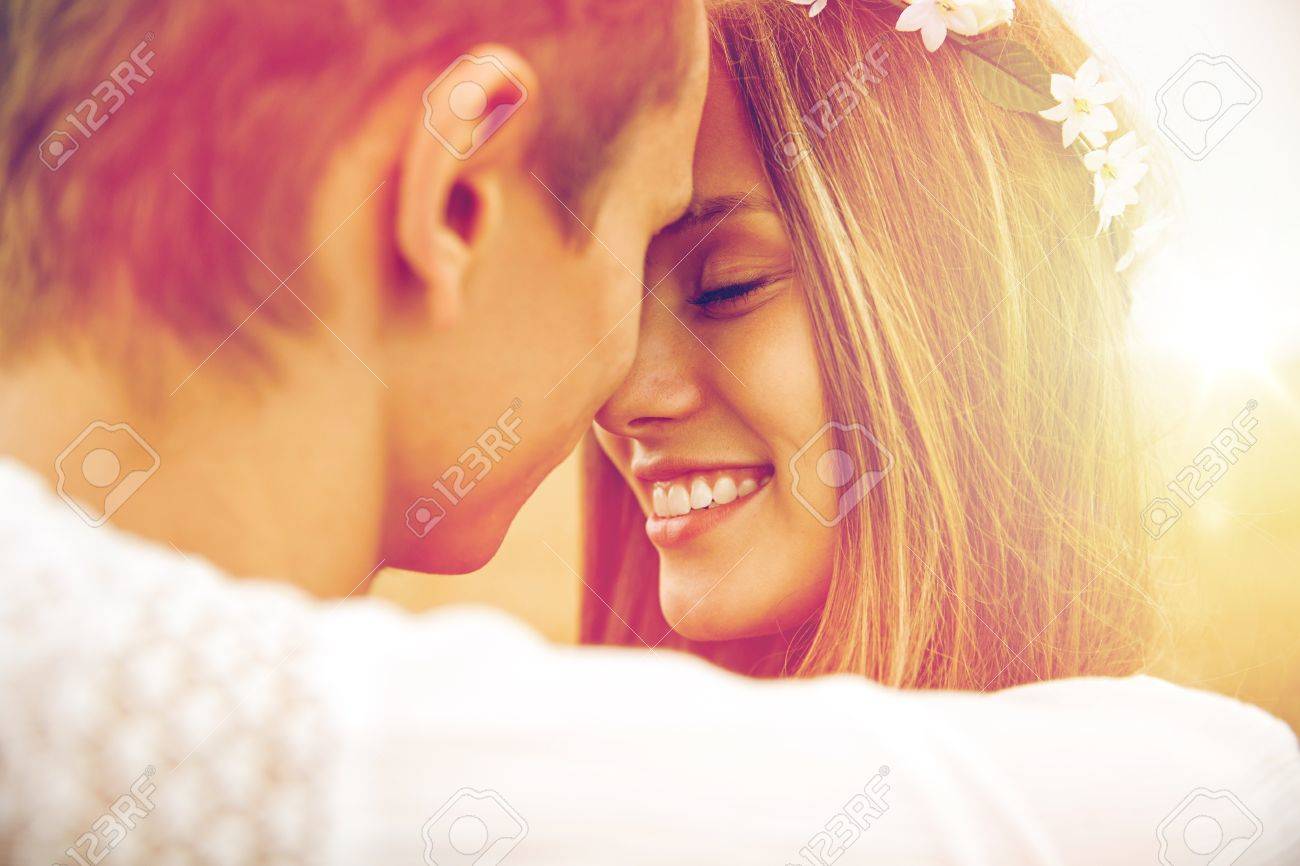 happy smiling young hippie couple outdoors - 68492495 happy smiling young hippie couple outdoors - 68492495
