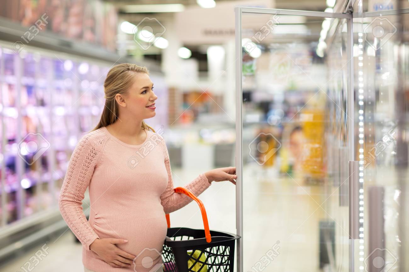 Sale Shopping Pregnancy And People Concept Happy Pregnant Stock Photo Picture And Royalty Free Image Image 77346247