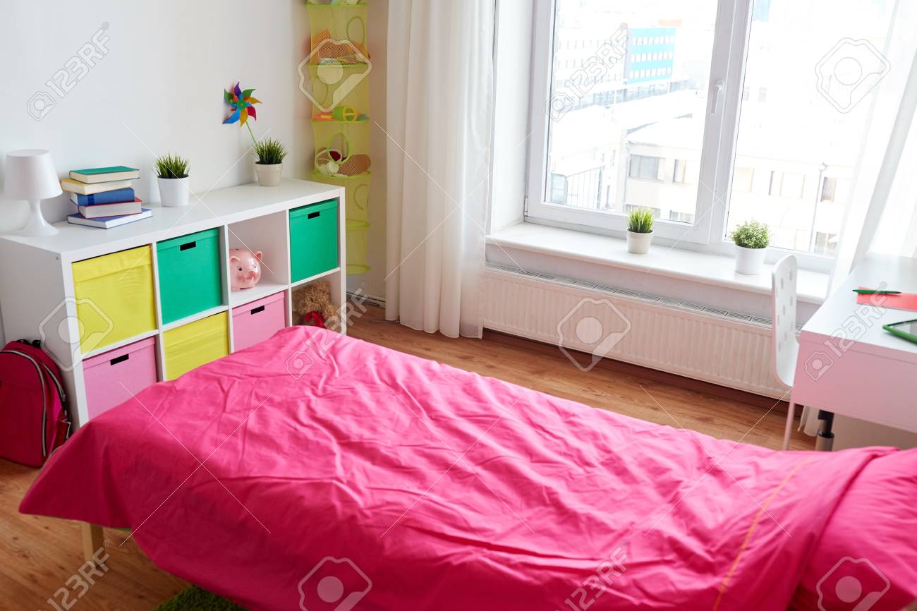 My Girls Shared Bedroom Tour An Ice Cream Themed Room Home Renovation Project 4 Mummy Daddy Me Creambedr Shared Girls Bedroom Room Themes Kid Room Decor