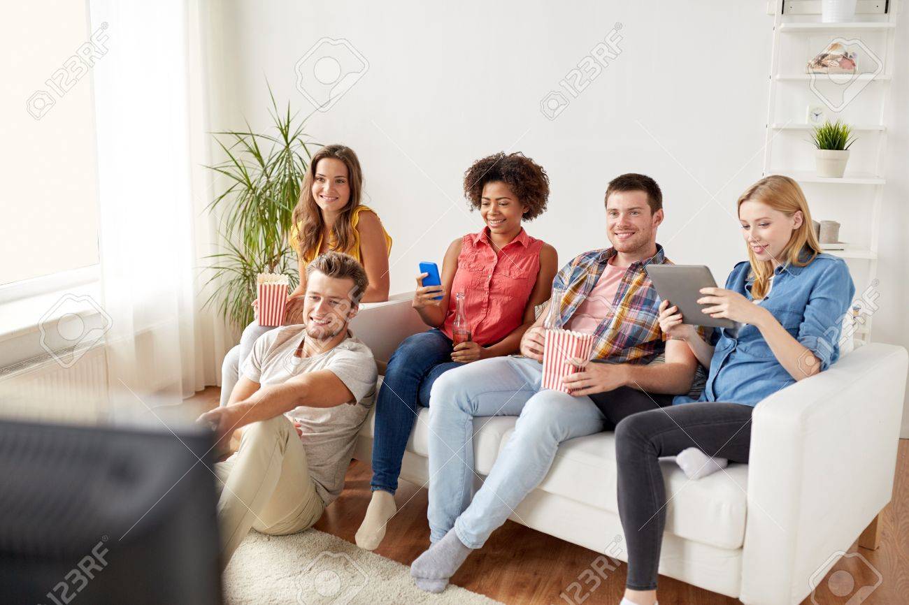 watching tv at home family friends with gadgets and beer watching tv at home stock photo 84758570 friends with gadgets and beer watching tv at home watching tv at home family friends with gadgets and beer watching tv at home stock photo 84758570 friends with gadgets and beer watching tv at home