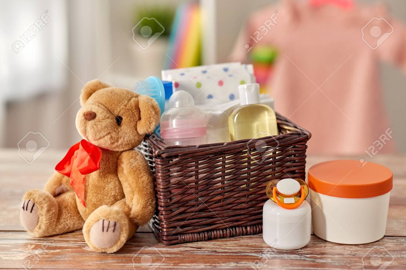 basket for baby things