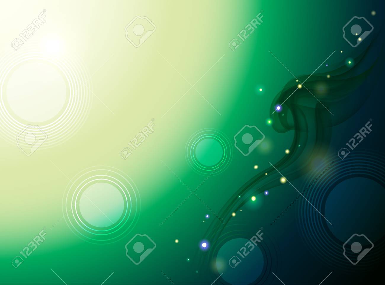 背景コレクション Vol 01 Soft 風 緑 のイラスト素材 ベクタ Image