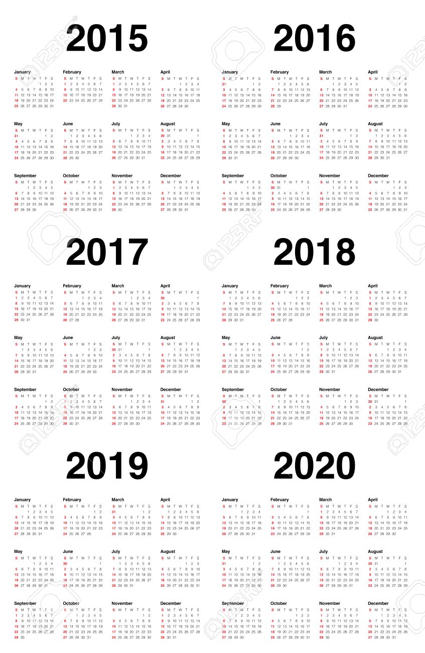 editable calendar 2015 2018