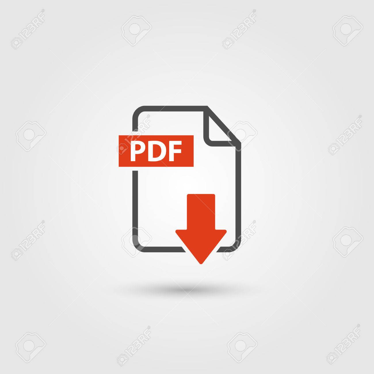 Pdf アイコン背景に分離のイラスト素材 ベクタ Image