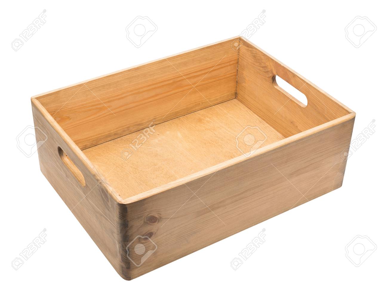 Empty Wooden Box Isolated On White Stock Photo Picture And Royalty Free Image Image 23335607