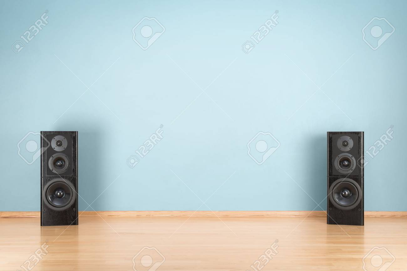 speakers on floor