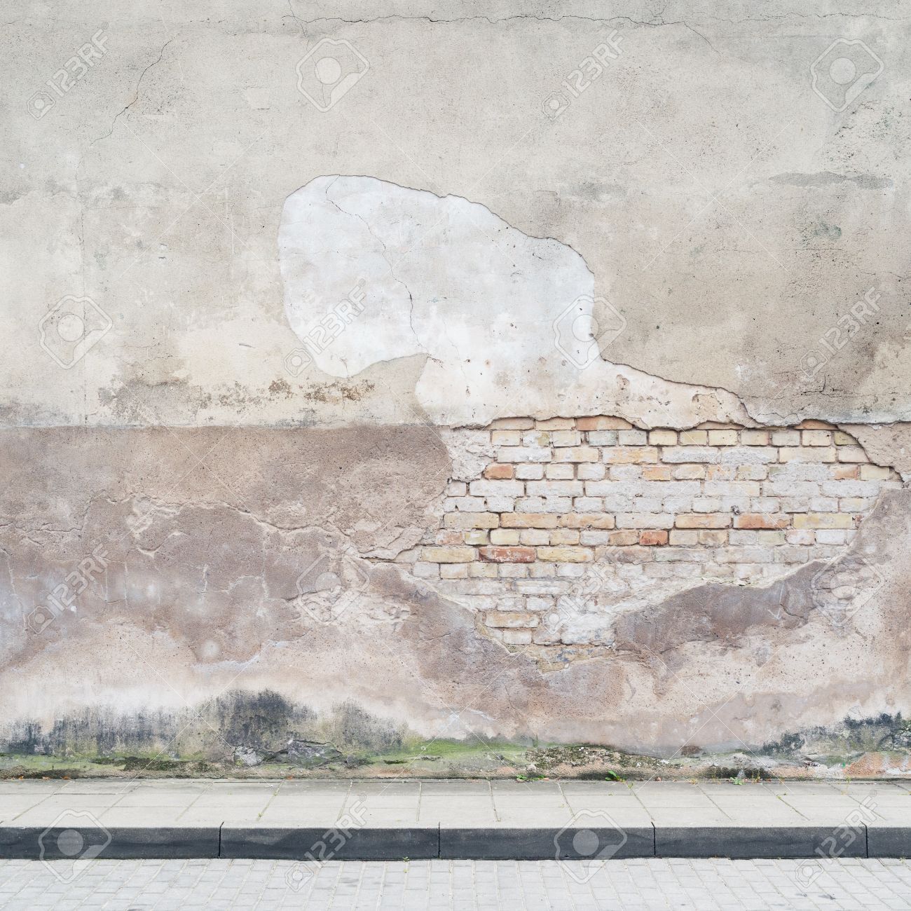 Fondo De La Pared De La Calle Vacia Textura Fotos Retratos